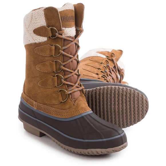 🔥KHOMBU: Tan Sweater Winter Boots! - Picture 7 of 9